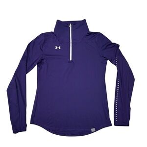 Under Armour Womens Size M Sweatshirt Pullover Loose Gym Running 1/4 Zip